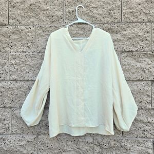 Women's "sissy" bell sleeve, high-falutin blouse